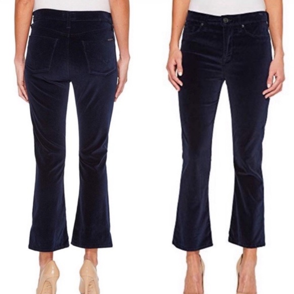Hudson High Rise Brix Velvet Cropped Boot Pants Size 29‎ - Picture 1 of 12